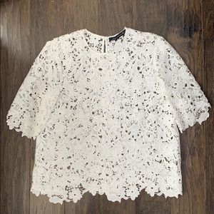White lace top